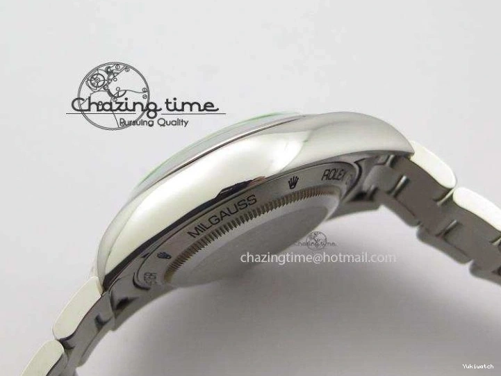 116400 On Bracelet 1:1 Green SS Black Sapphire SA3131 GV Milgauss JF Dial 0707